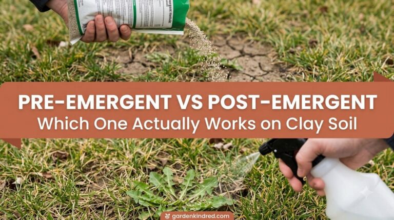 Pre-Emergent vs. Post-Emergent Weed Killer: The Real Fall Timing Answer for Clay Soil Lawns (Soil-Temperature Math Included)